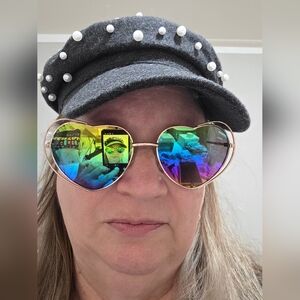 Betsey Johnson Heart Sunglasses